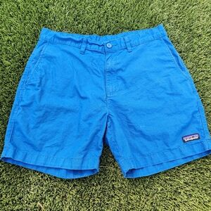Patagonia Men's Blue Shorts Size 34 Outdoor Pockets Hiking Walking Comfort